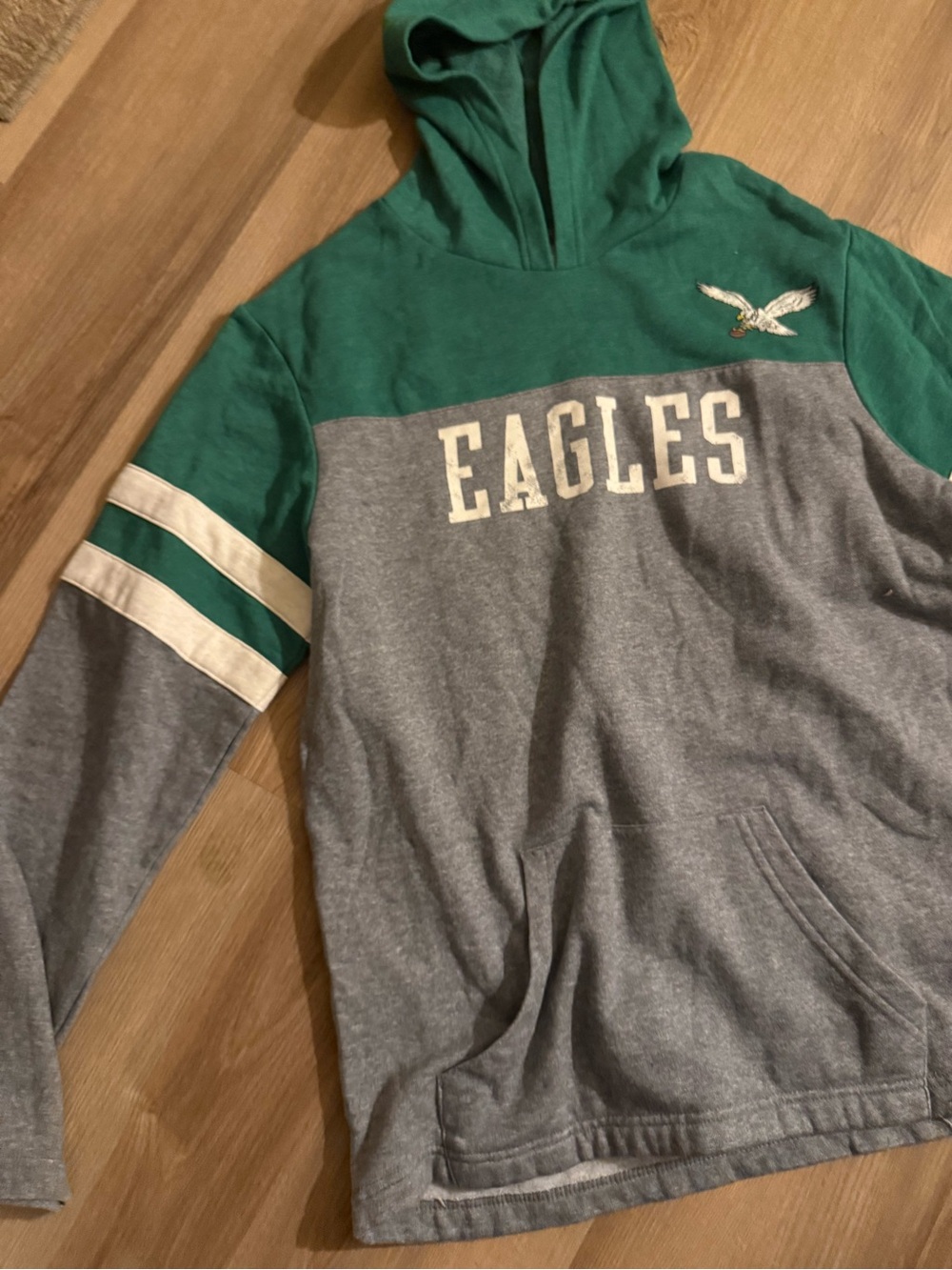 NFL Green and Gray Eagles Hooded Pullover